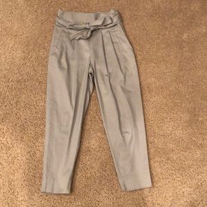 Gray high waisted pants